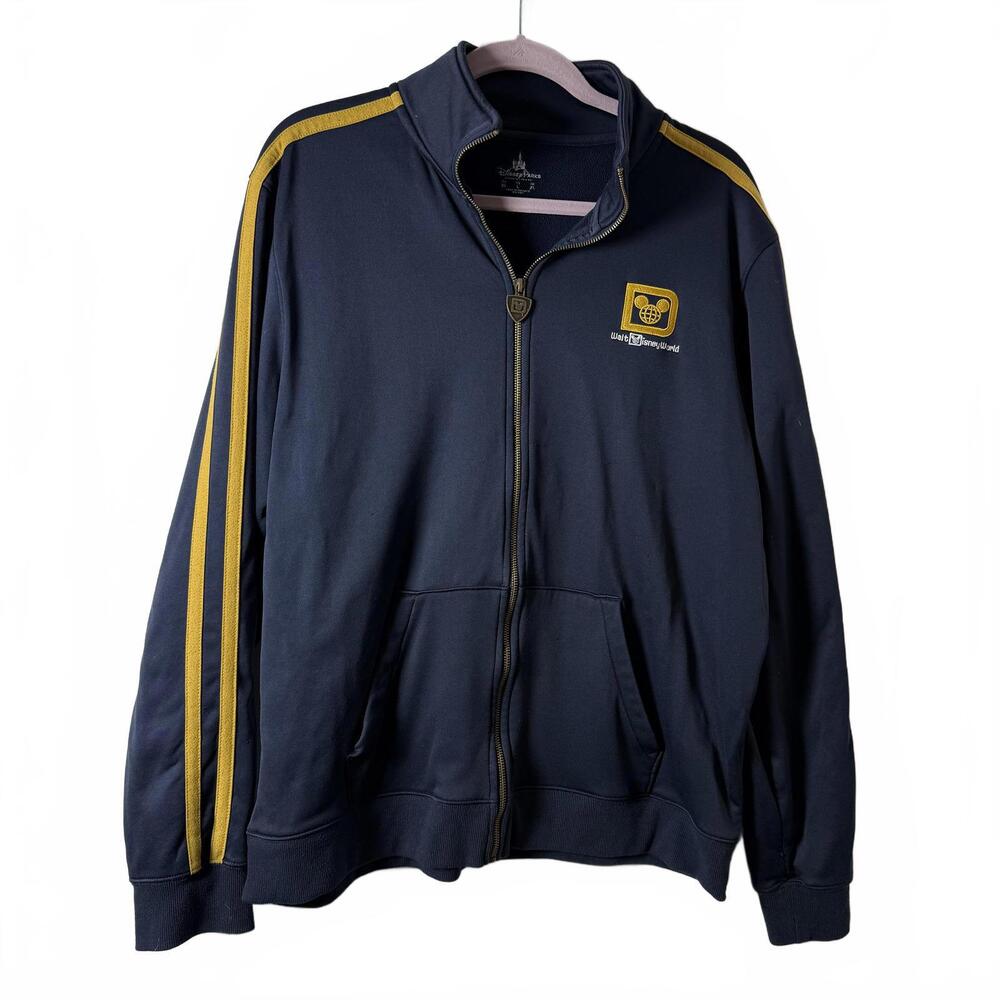 Walt Disney World 40th Anniversary‎ Blue/GoldTrack Jacket/sweatshirt Mens SZ L